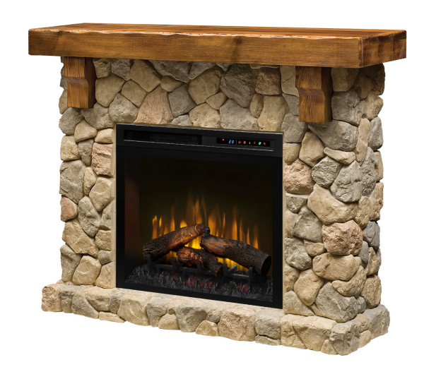 Fieldstone Mantel